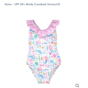 Size 4 Flap Happy swimsuit in "Fantasea Mermaids" print. NWOT